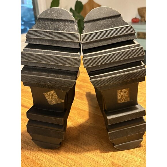 PORTLAND Chelsea Boots Black Lug bottom Size 9 Indy Whimsygoth Gorpcore Y2K NEW - Picture 5 of 6